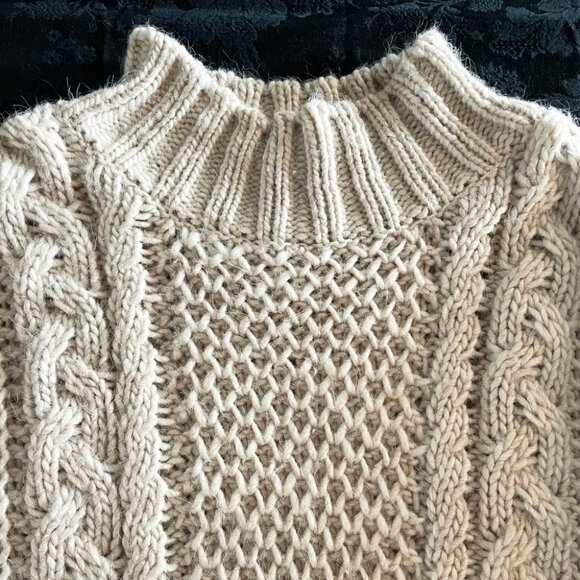 Universal Thread Chunky Mock Turtleneck Cable Knit Sweater - Picture 2 of 4